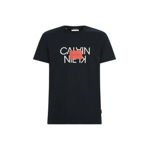 Calvin Klein Tričko  černá / bílá / grenadina