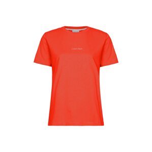 Calvin Klein Tričko  oranžově červená / bílá