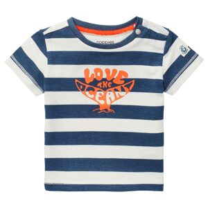 Noppies Tričko 'Taormina'  bílá / oranžová / marine modrá