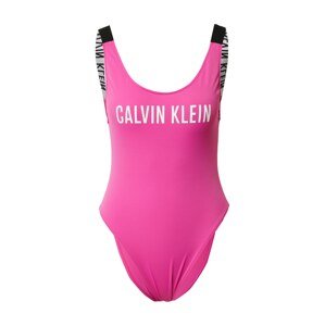 Calvin Klein Swimwear Plavky  černá / bílá / fuchsiová
