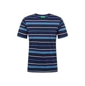 UNITED COLORS OF BENETTON T-Shirt  námořnická modř / světlemodrá / královská modrá / bílá