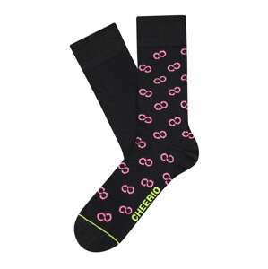 CHEERIO* Ponožky 'INFINITY'  černá / pink