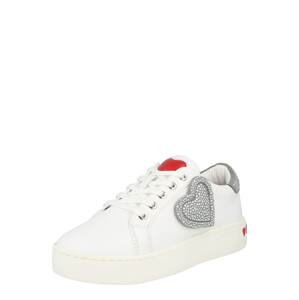 Love Moschino Sneaker  bílá / šedá / červená