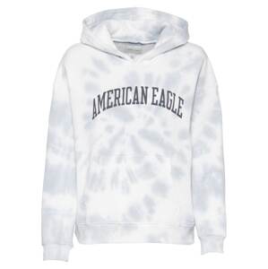 American Eagle Mikina  světle šedá / bílá / grafitová
