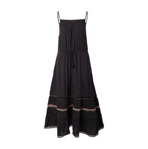 Superdry Letní šaty 'Ameera'  černá / světle béžová