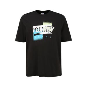 Tommy Jeans Plus Tričko  černá / bílá / tyrkysová / světle žlutá