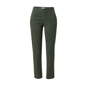 KnowledgeCotton Apparel Chino kalhoty 'WILLOW'  tmavě zelená