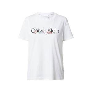 Calvin Klein Tričko 'PRIDE'  offwhite / černá / mix barev