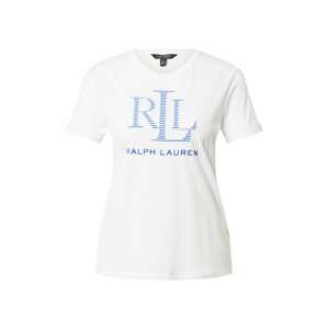 Lauren Ralph Lauren Tričko 'KATLIN'  bílá / modrá