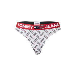 Tommy Hilfiger Underwear Tanga  bílá / černá / světle červená