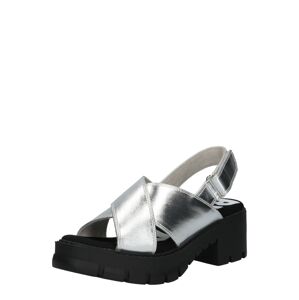 BUFFALO Páskové sandály 'REIKA'  stříbrná