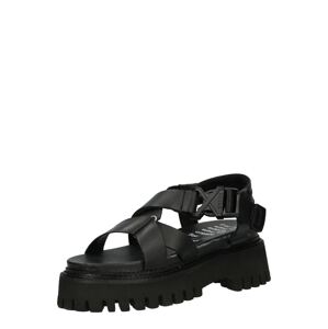 BRONX Páskové sandály 'GROOVY-SAN'  černá