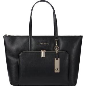 Calvin Klein Nákupní taška 'SAFFIANO'  zlatá / černá