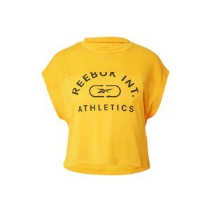 Reebok Sport Funkční tričko  námořnická modř / žlutá