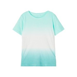 NAME IT Shirt 'HARAM'  aqua modrá / pastelová modrá / bílá