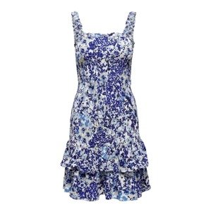 ONLY Letní šaty 'Enola'  královská modrá / bílá / světlemodrá / velbloudí / indigo