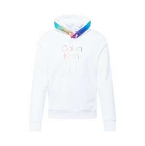 Calvin Klein Sweatshirt 'PRIDE'  bílá / mix barev