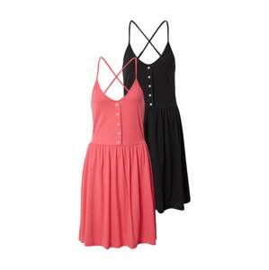 VERO MODA Letní šaty 'ADA REBECCA' pink / černá
