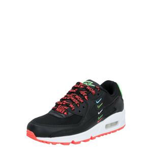 Nike Sportswear Tenisky 'Nike Air Max 90 SE'  světle zelená / černá / červená / bílá / světlemodrá