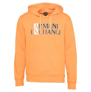 ARMANI EXCHANGE Mikina  jasně oranžová / tmavě modrá / bílá