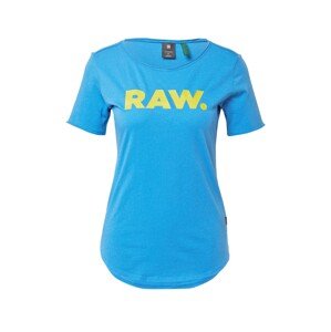 G-Star RAW Tričko  nebeská modř / žlutá