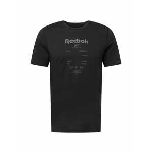 Reebok Sport Funkční tričko 'Graphic Move' stříbrně šedá / černá