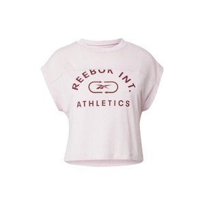 Reebok Sport Funkční tričko  růžová / vínově červená