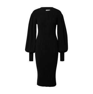 MOSS COPENHAGEN Úpletové šaty 'Rachelle' černá