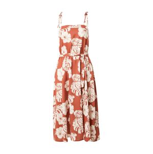 ROXY Letní šaty 'NOWHERE TO HIDE'  rezavě červená / přírodní bílá