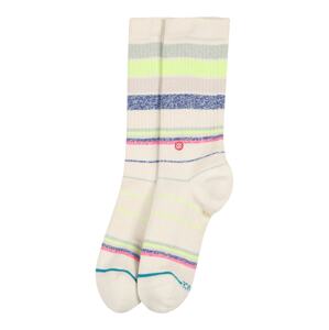 Stance Sportovní ponožky 'HAPPY'  barva bílé vlny / mix barev