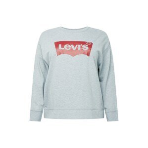 Levi's® Plus Mikina  šedý melír / červená