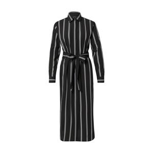 Lauren Ralph Lauren Košilové šaty 'RYNETTA' černá / bílá