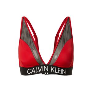 Calvin Klein Swimwear Horní díl plavek  rezavě červená / černá / bílá