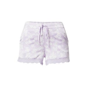 ETAM Pyžamové kalhoty 'NESS'  pastelová fialová / bílá