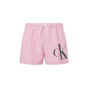 Calvin Klein Swimwear Plavecké šortky  růžová / černá
