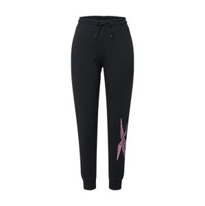 Reebok Sport Sportovní kalhoty pink / černá