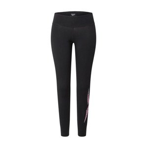Reebok Sport Sportovní kalhoty pink / růžová / černá / bílá