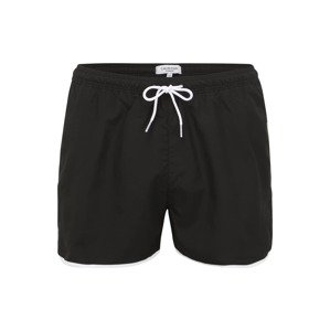 Calvin Klein Swimwear Plavecké šortky 'RUNNER'  černá / bílá