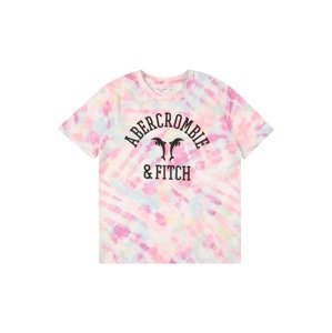 Abercrombie & Fitch Tričko  pink / broskvová / světlemodrá / černá