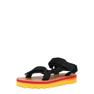 Superdry Páskové sandály  černá
