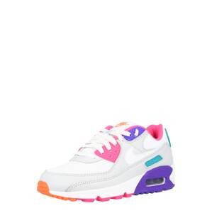 Nike Sportswear Tenisky 'Air Max 90'  světle šedá / bílá / pink / tyrkysová / tmavě fialová
