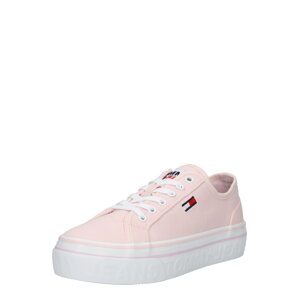 Tommy Jeans Tenisky  světle růžová / bílá / červená / námořnická modř