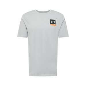 UNDER ARMOUR Funkční tričko šedá / tmavě šedá / oranžová / černá