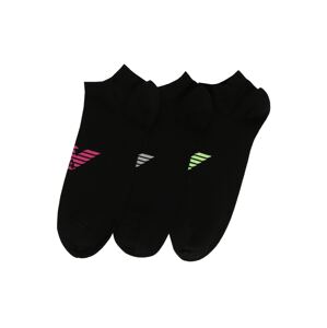 Emporio Armani Ponožky  černá / pink / šedá / svítivě zelená