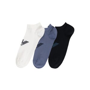 Emporio Armani Ponožky  bílá / černá / indigo