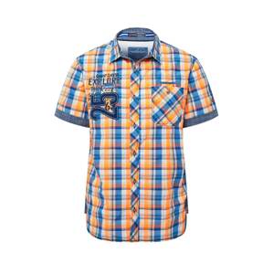 CAMP DAVID Košile  modrá / oranžová / bílá