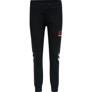 Hummel Sportovní kalhoty 'ALULA'  černá / bílá / ohnivá červená
