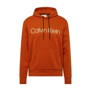 Calvin Klein Mikina  oranžová / černá / bílá
