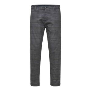 SELECTED HOMME Chino kalhoty 'York' tmavě modrá / brokátová / grafitová