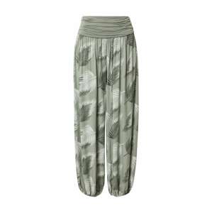 Hailys Harémové kalhoty 'Jasmin'  khaki / bílá / pastelově zelená